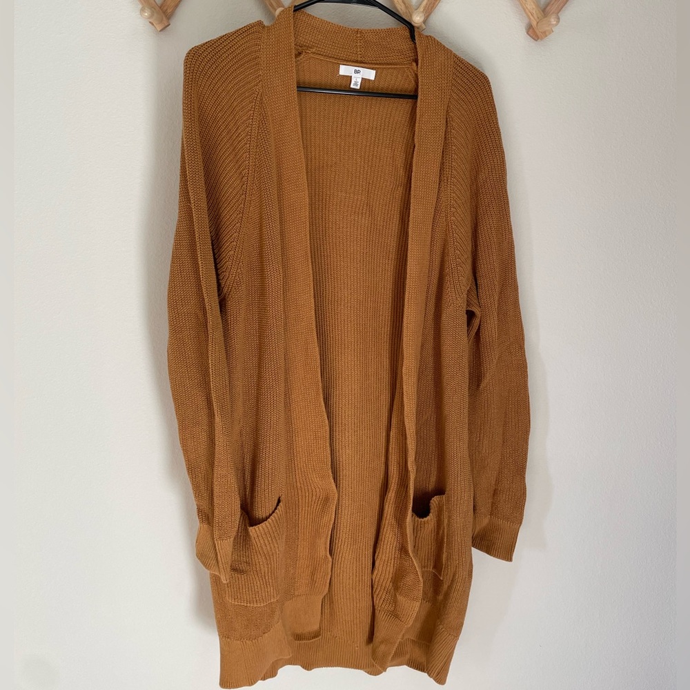 B.p. Long mustard colored cardigan